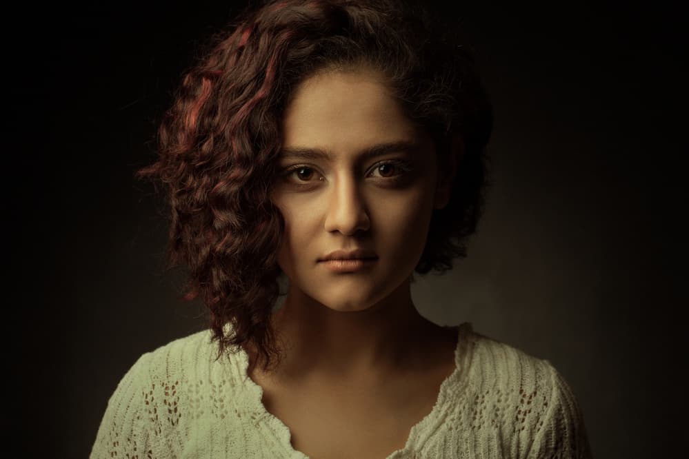 Intense Female Portrait by Mehdi Mokhtari — canvas wall art