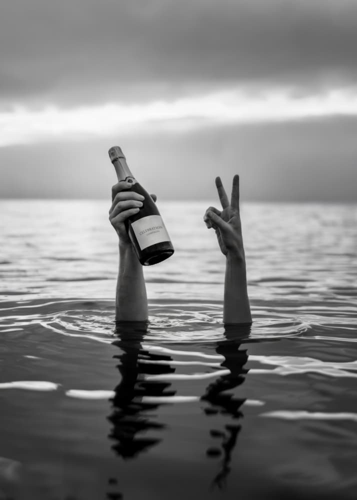 Champagne Peace Celebration by Andreas Magnusson — canvas wall art