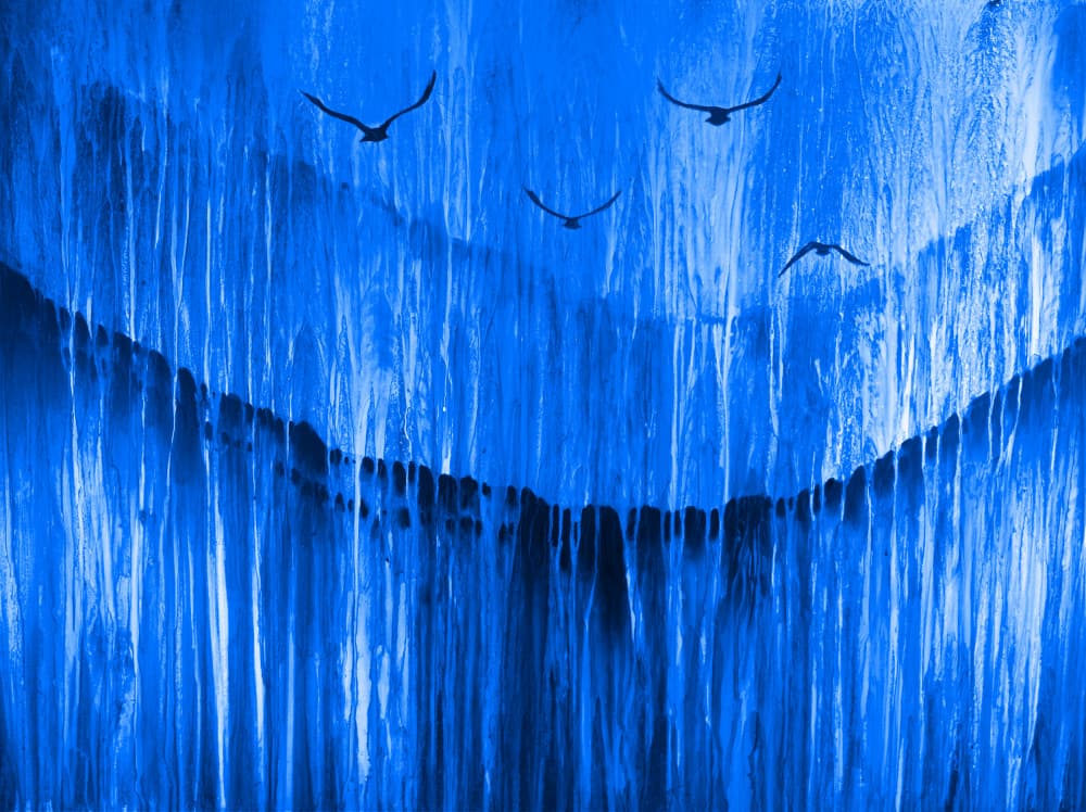 Deep Blue Flight by RodMacIver — canvas wall art