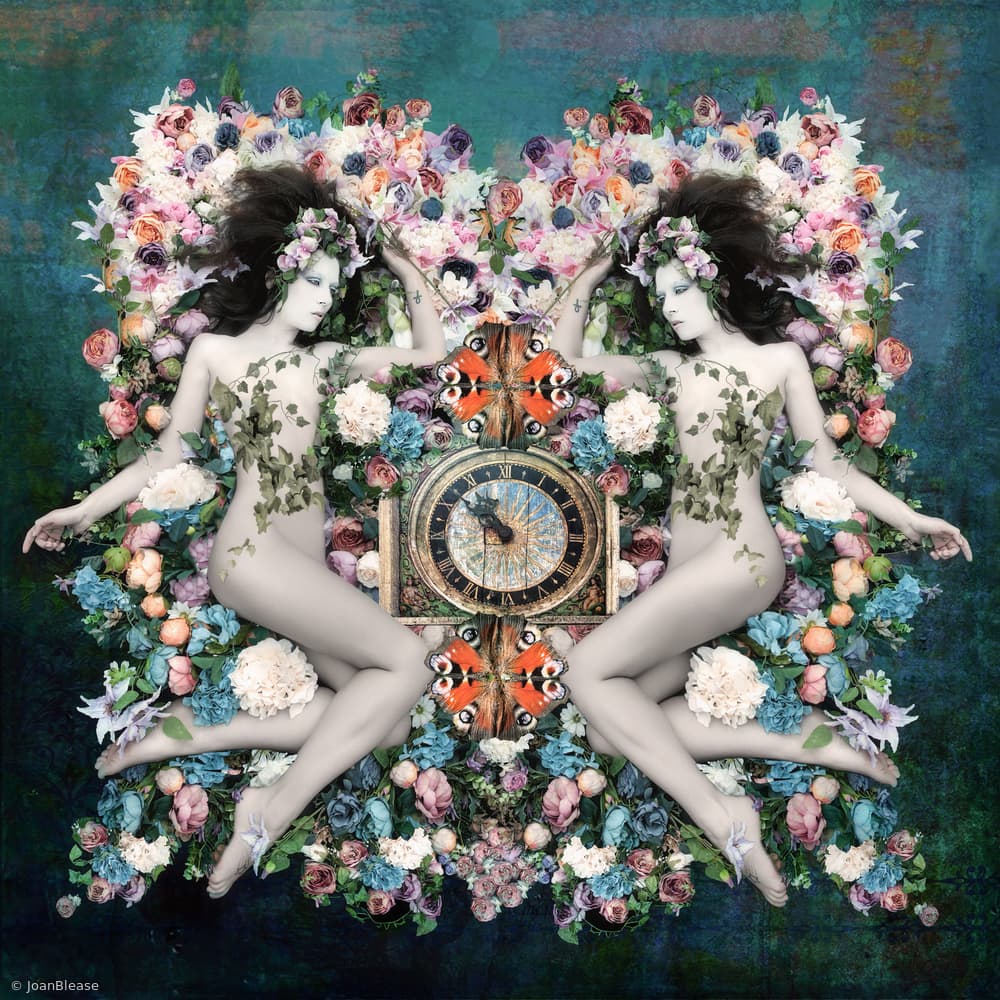 Eternal Garden Nymphs by Joan Blease — canvas wall art