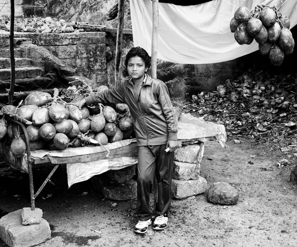 Black White Market Boy by Eden Antho — canvas wall art