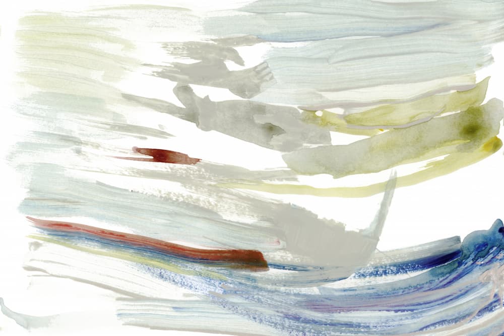 Fluid Serene Blues by cartissi — canvas wall art