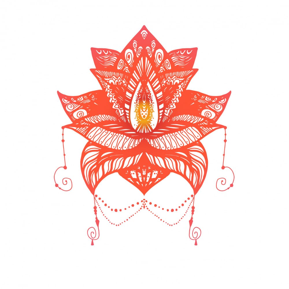 Spiritual Lotus Mandala by Marika Barsrsind — canvas wall art