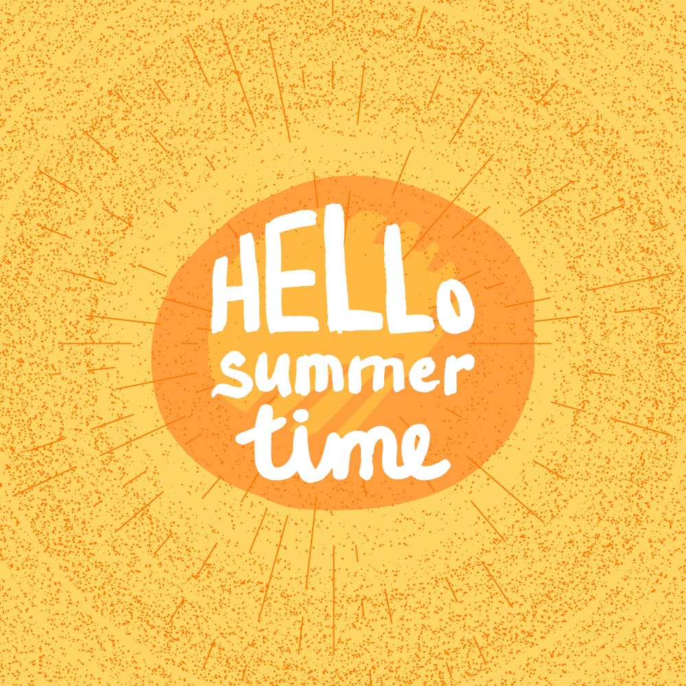 Hello Summer Sun by Marika Barsrsind — canvas wall art