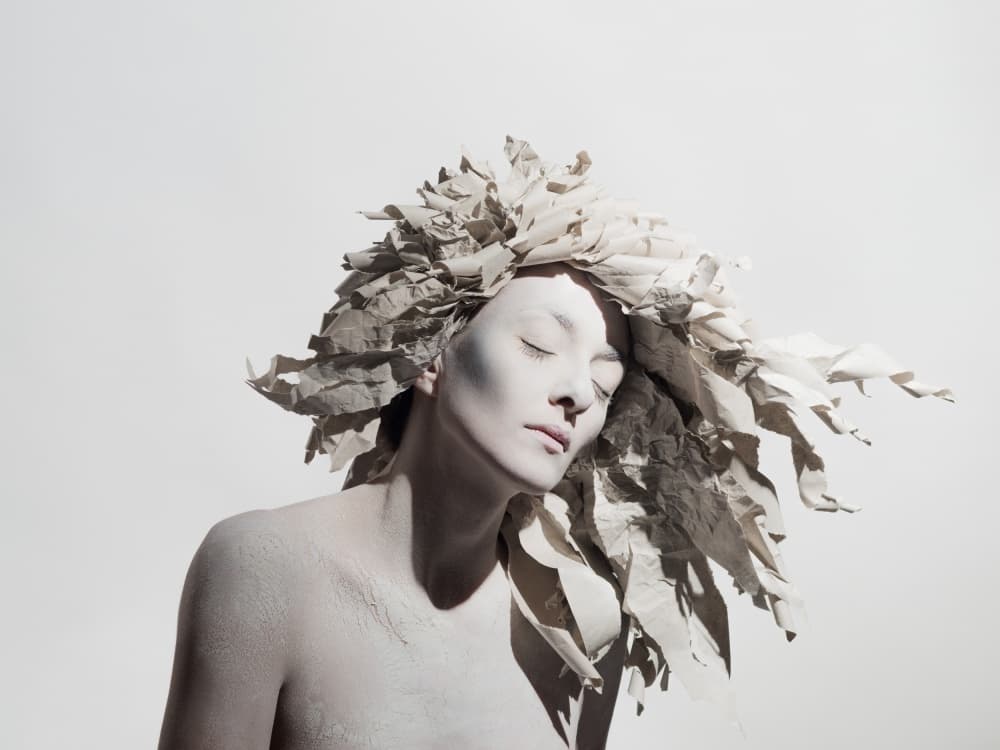 TEAR THE PAPER HAIR II by Dimitar Dachev — canvas wall art