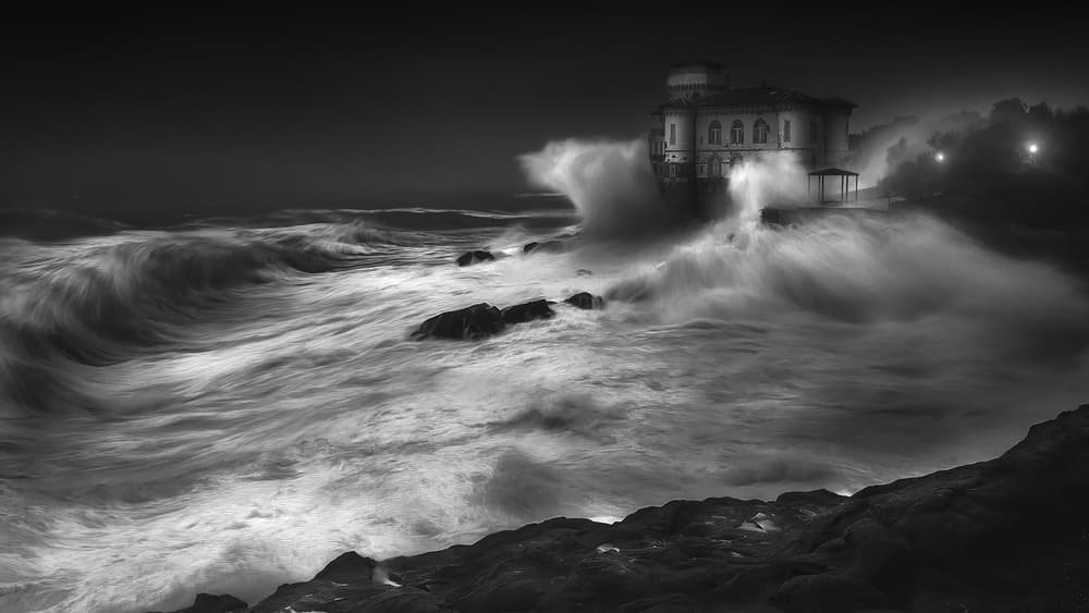 Dramatic Coastal Storm by Paolo Lazzarotti — canvas wall art