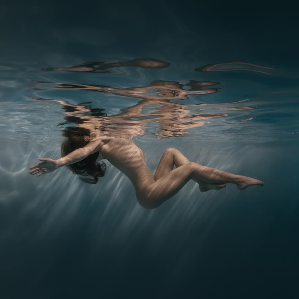 Serene Underwater Form by Dmitry Frizel — canvas wall art