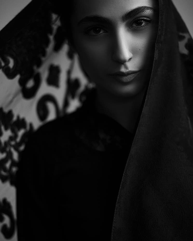 Dark Veiled Beauty by Amin Hamidnezhad — canvas wall art
