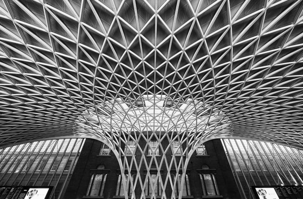 Modern Station Geometry by Michael Echteld — canvas wall art