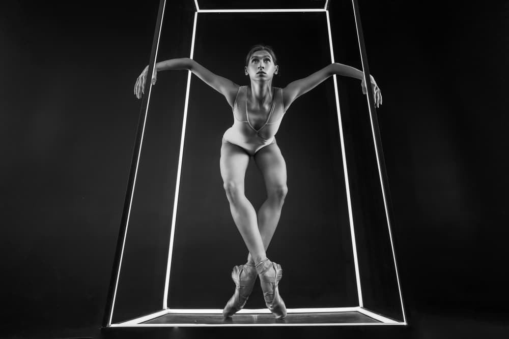 Dramatic Ballerina Light by Alexandr — canvas wall art