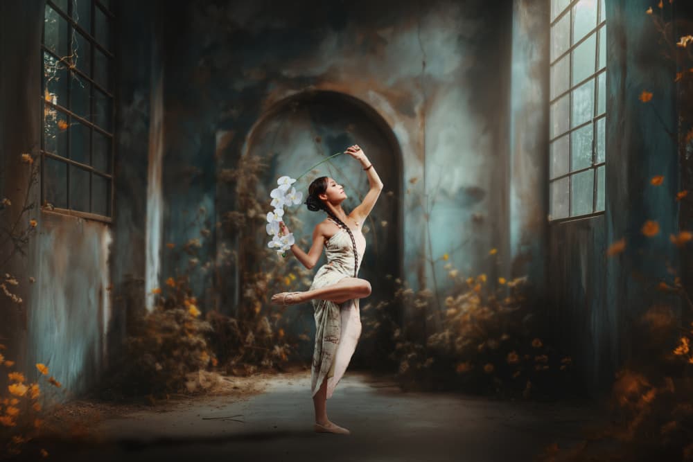 Ethereal Ballet Dancer by Rob Li — canvas wall art