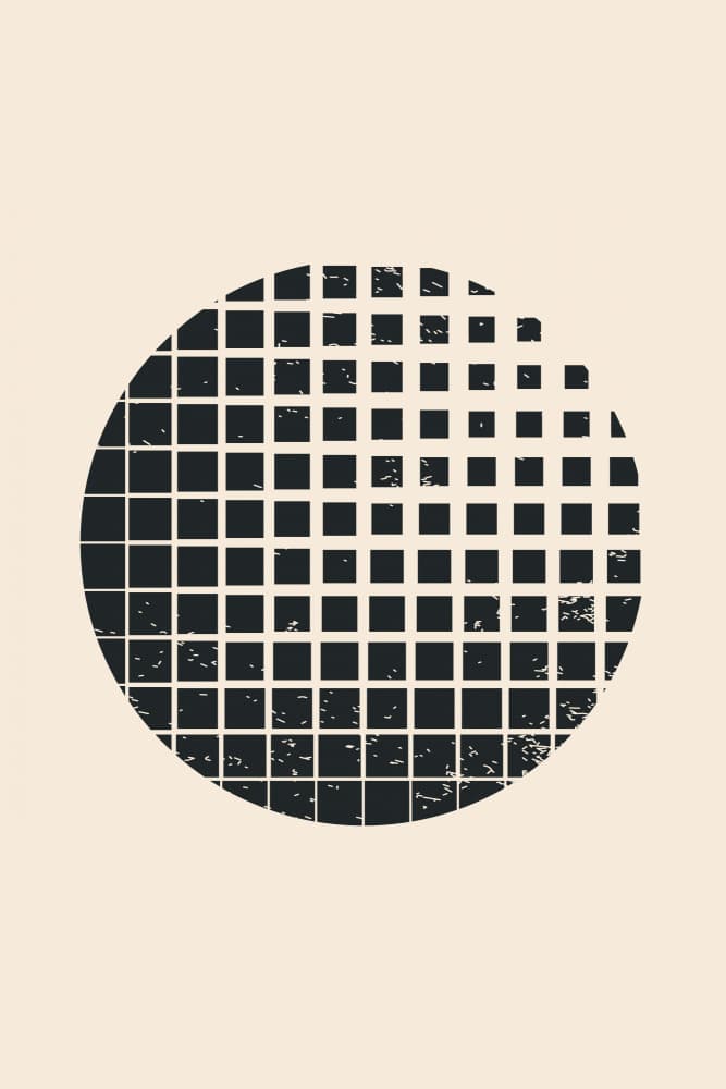 Textured Geometric Fade by jay stanley — canvas wall art