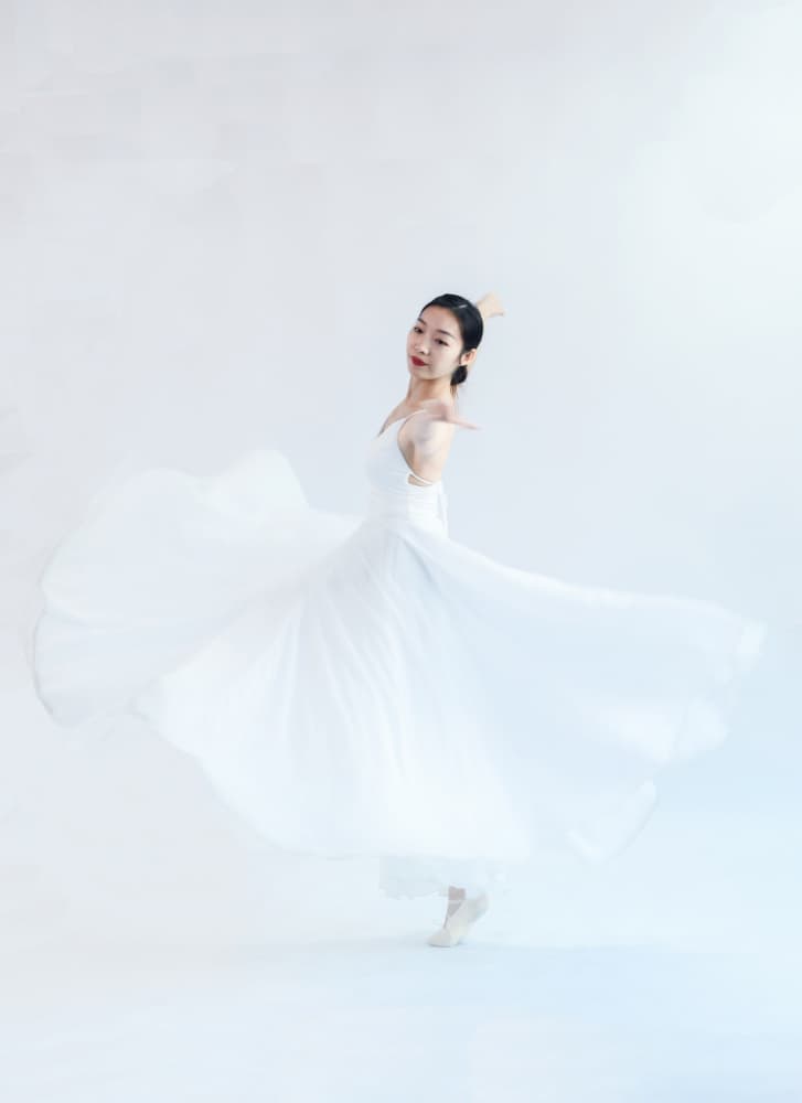 Graceful White Dance by Betty Liu — canvas wall art