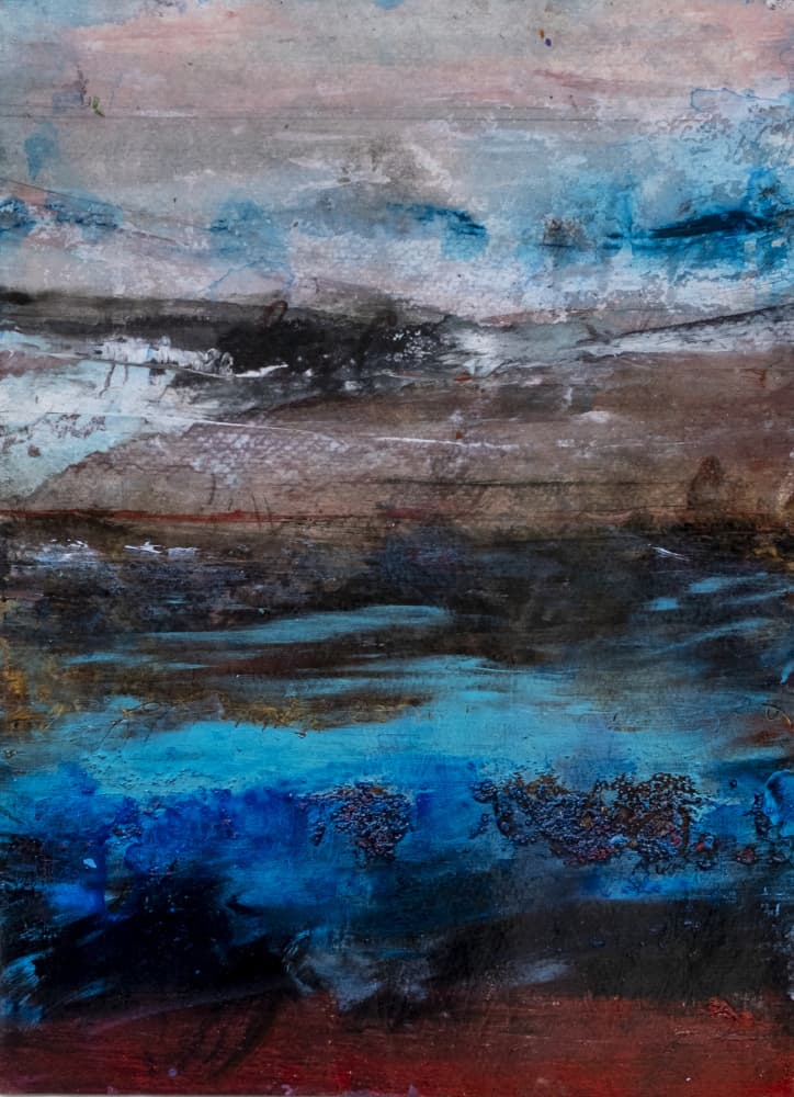 Moody Abstract Landscape by Deb Chaney — canvas wall art