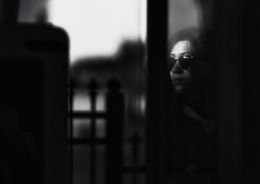 Woman's Mysterious Gaze by Yavuz Pancareken — canvas wall art