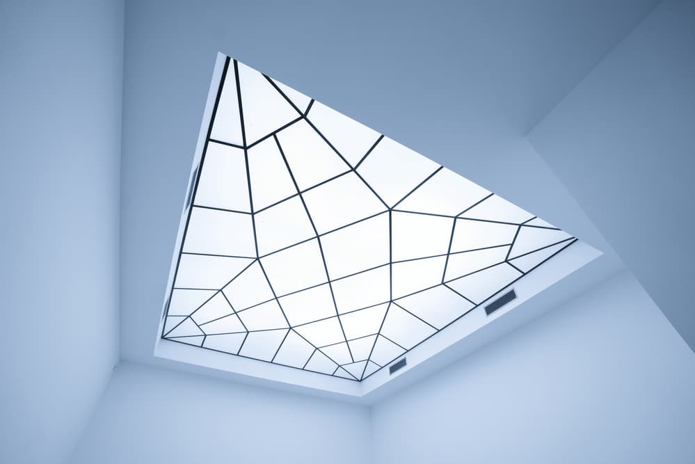 Modern Geometric Ceiling Light by Saskia Dingemans — canvas wall art
