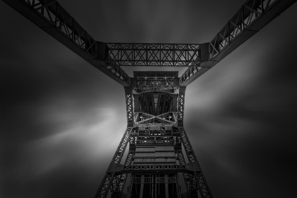 Towering Industrial Sky by Greetje van Son — canvas wall art