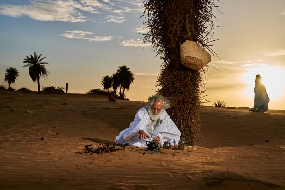 Desert Tea Ceremony by ABDALLAH KHALILI — canvas wall art