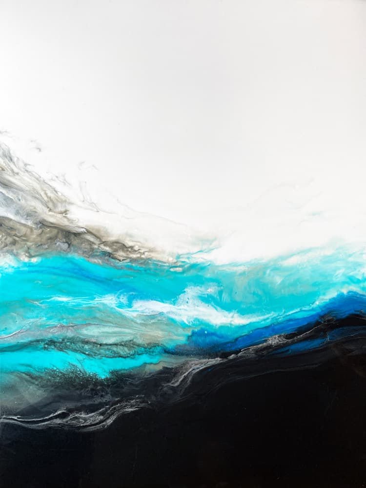 Deep Ocean Flow by Alyson Storms — canvas wall art