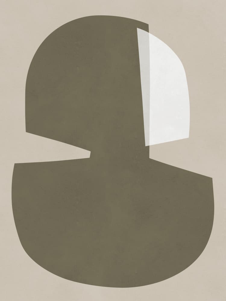 Modern Olive Silhouette by Vitor Costa — canvas wall art