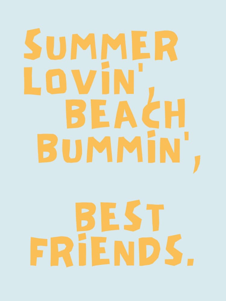 Summer Lovin Beach Bummin by Ohkimiko — canvas wall art