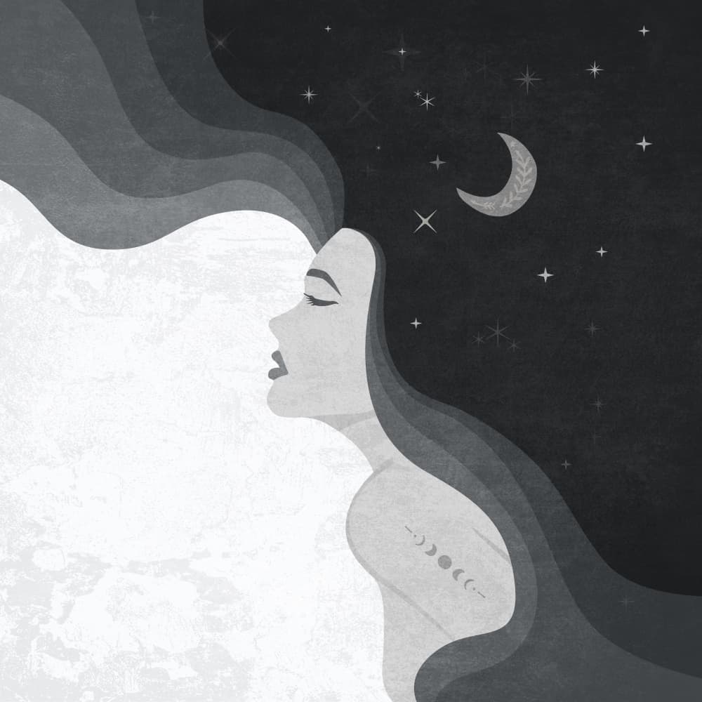 Lunar Serenity by Emel Tunaboylu — canvas wall art
