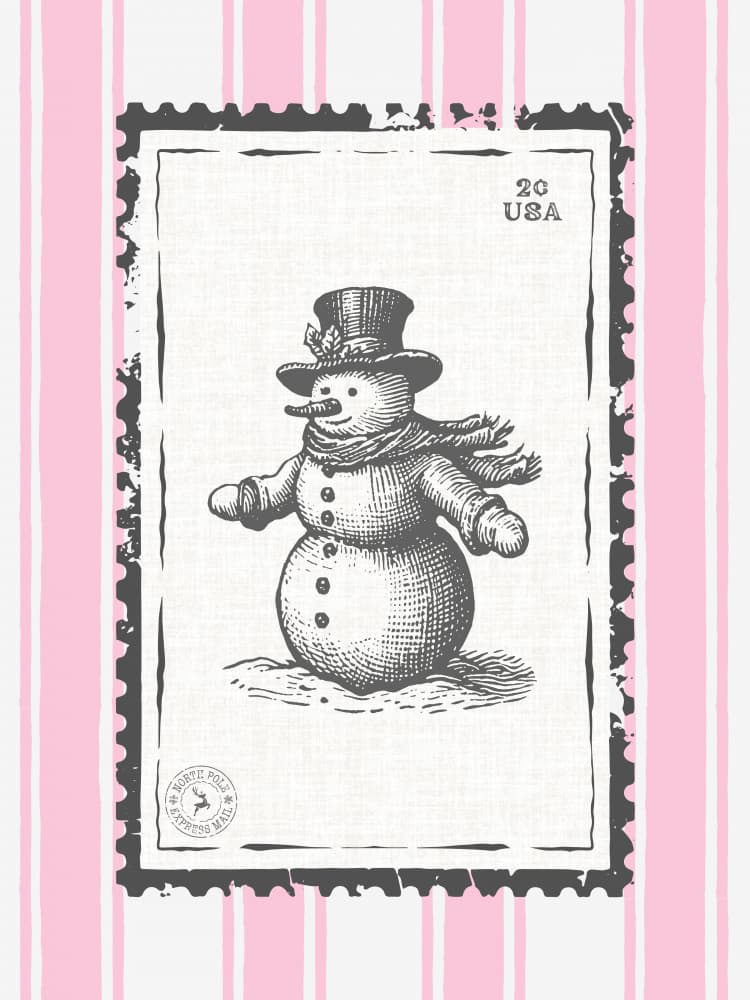 Classic Christmas Snowman by Jolly and Dash — canvas wall art
