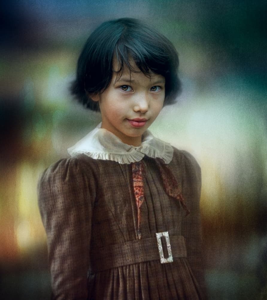 Serene Young Girl by Svetlana Melik-Nubarova — canvas wall art
