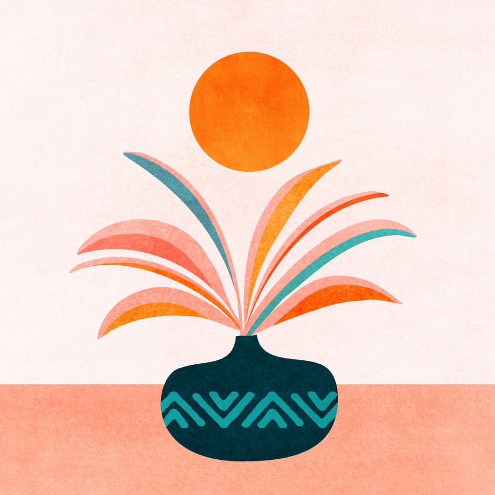 Sun Worship Sq by Kristian Gallagher — canvas wall art