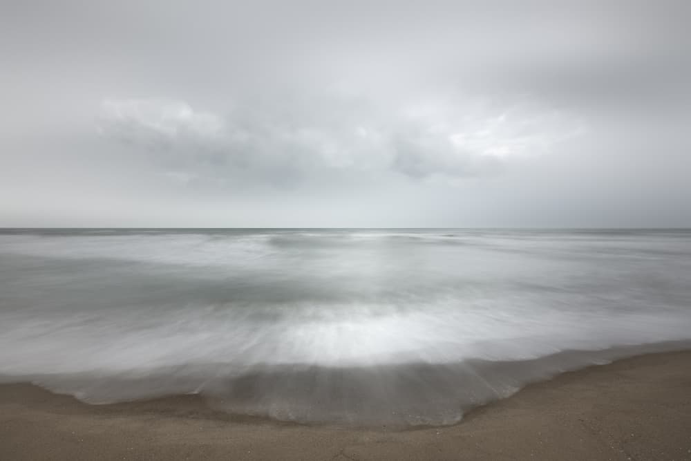 Grey Ocean Serenity by Walter Caterina — canvas wall art