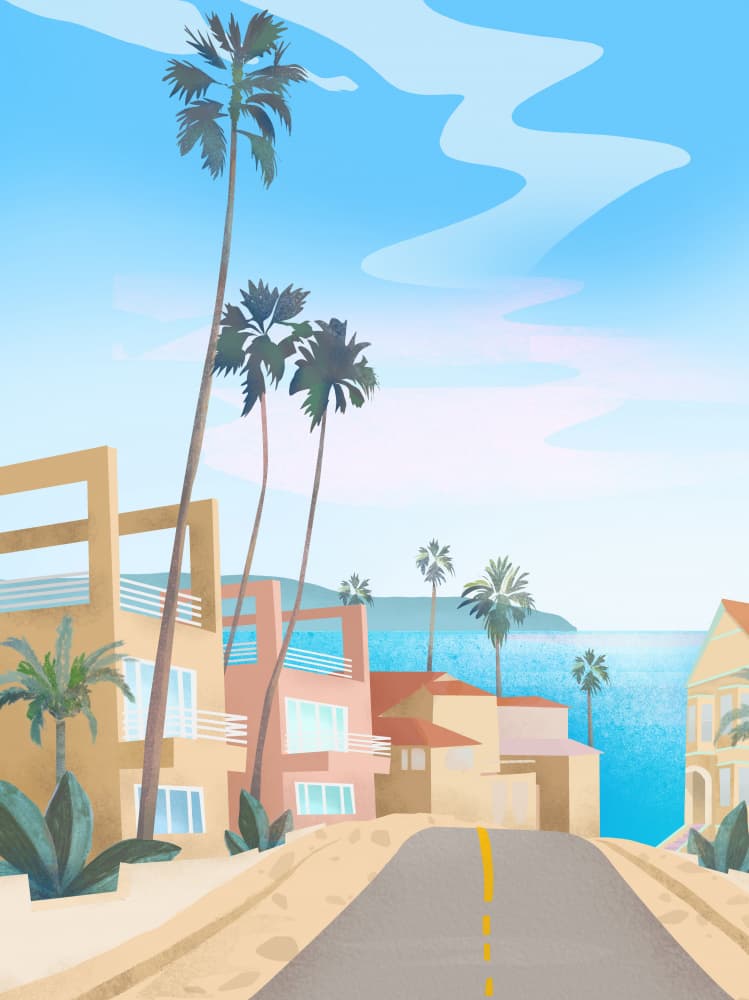 California by Petra Lizde — canvas wall art
