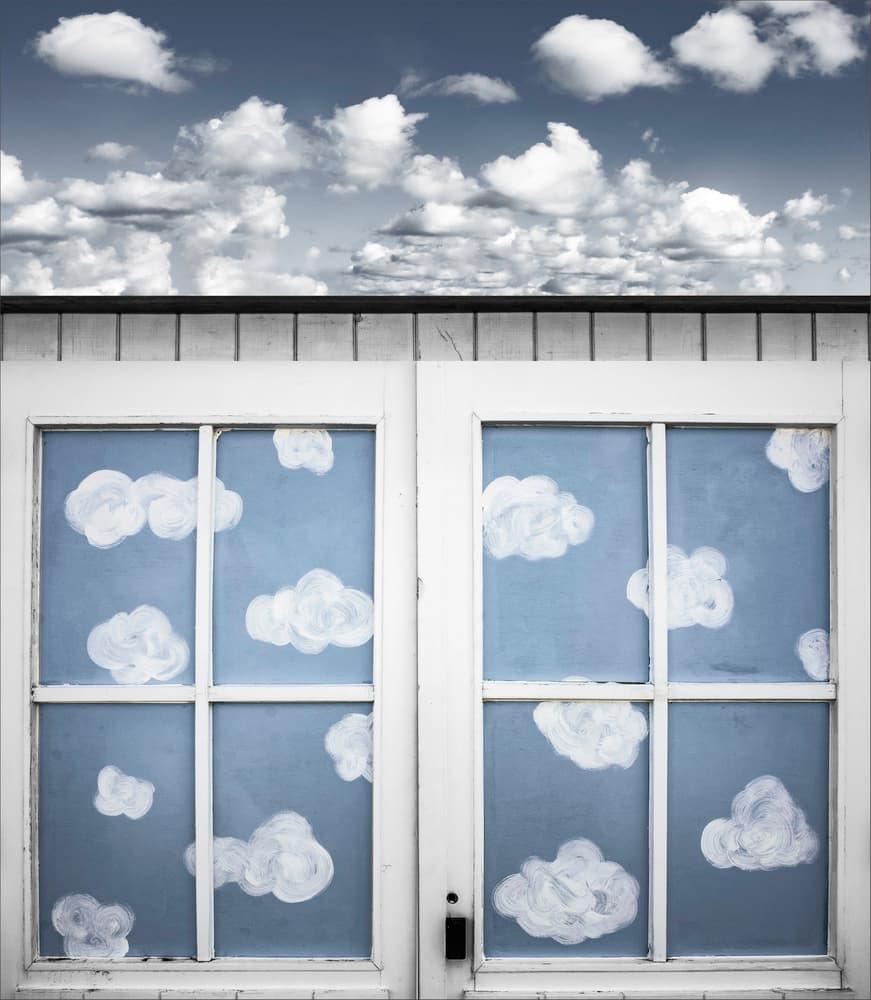 Clouds Inside Outside by Gilbert Claes — canvas wall art