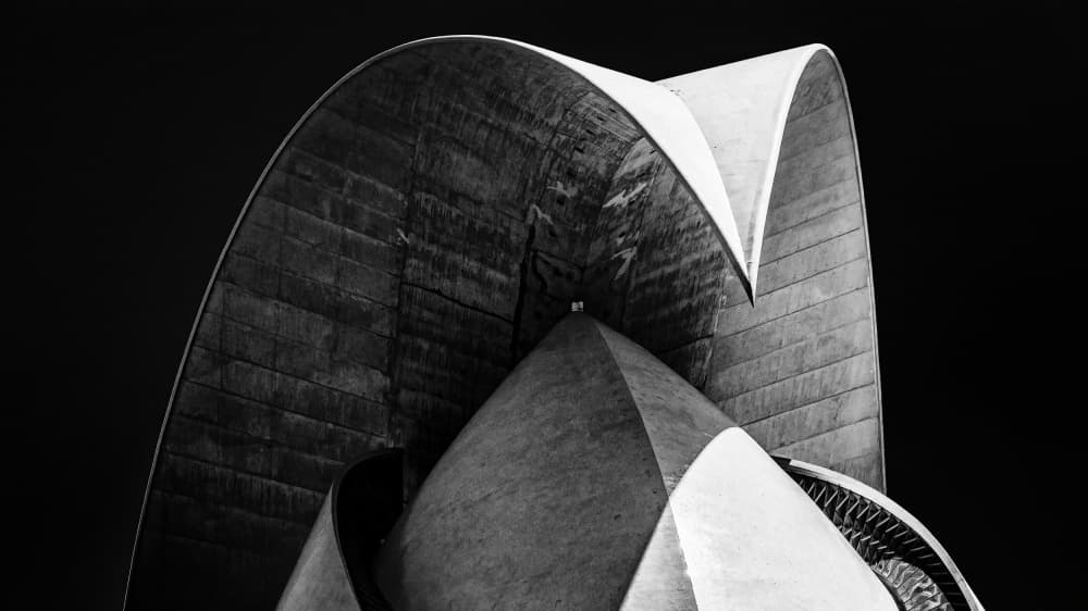 Elegant Architectural Curves by Klaus Tesching — canvas wall art