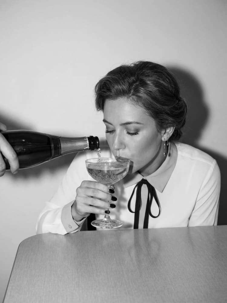 Chic Champagne Moment by Andreas Magnusson — canvas wall art