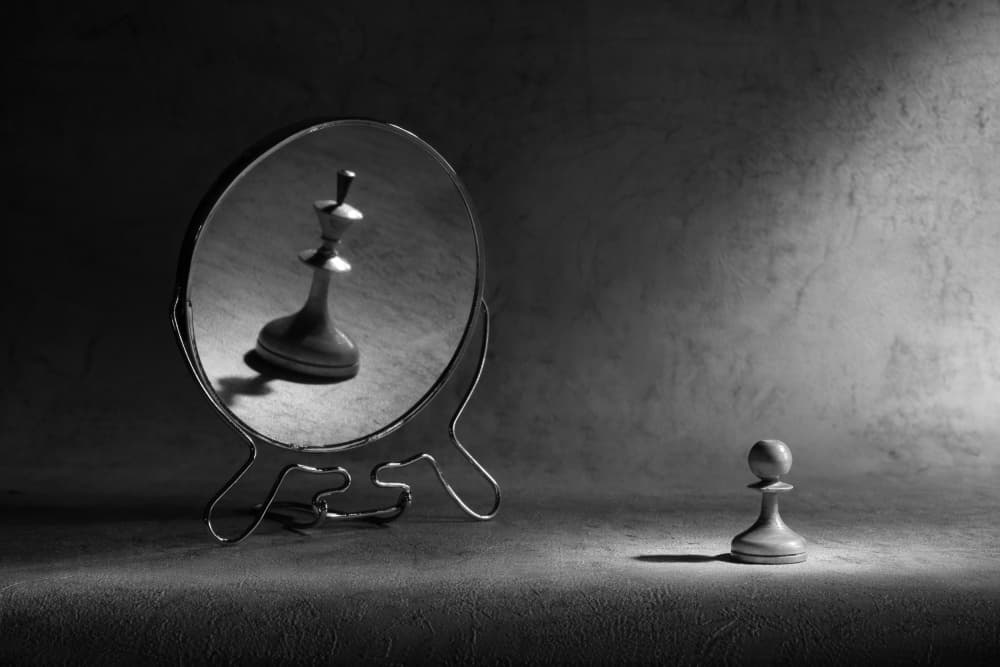 Pawn Reflects King by Victoria  Glinka — canvas wall art