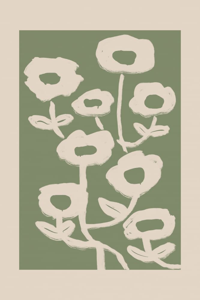 Soft Sage Botanicals by Melloi Art Prints — canvas wall art