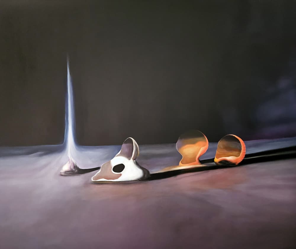 Glowing Abstract Forms by Stefano Mazzolini — canvas wall art