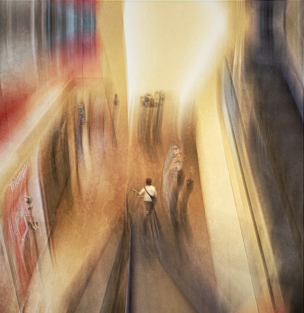 City Light Walk by Jan van der Linden — canvas wall art