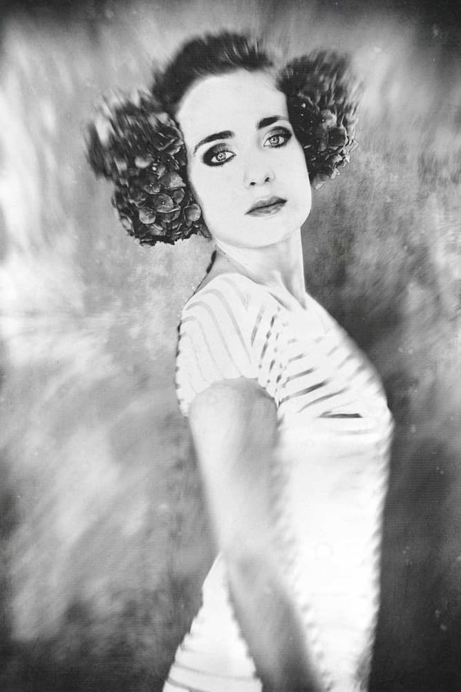 Mysterious Woman Portrait by Antonella Renzulli — canvas wall art