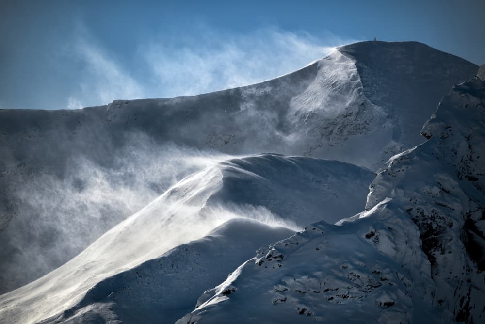 Windswept Mountain Peaks by Piotr Wrobel — canvas wall art