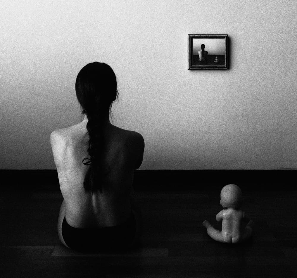 Woman Doll Contemplation by Paulo Medeiros — canvas wall art