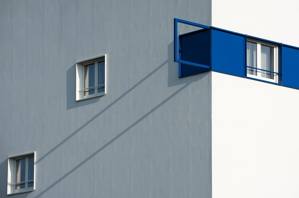 Blue Window Geometry by Greetje van Son — canvas wall art