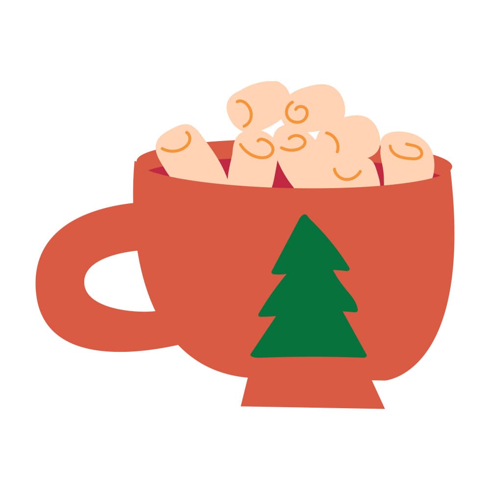 Cozy Christmas Cocoa by Marika Barsrsind — canvas wall art