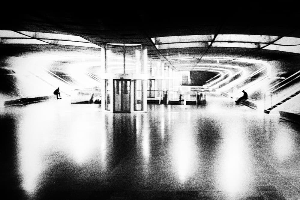 Subway Station Glow by Rui Correia — canvas wall art
