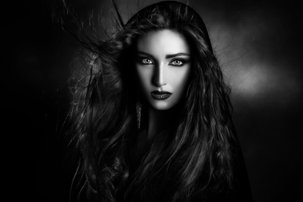 Dark Gaze Portrait by Peppe Tambè — canvas wall art