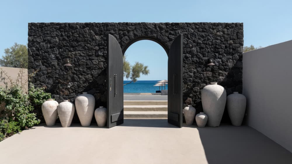 Coastal Archway Sea View by Minorstep — canvas wall art