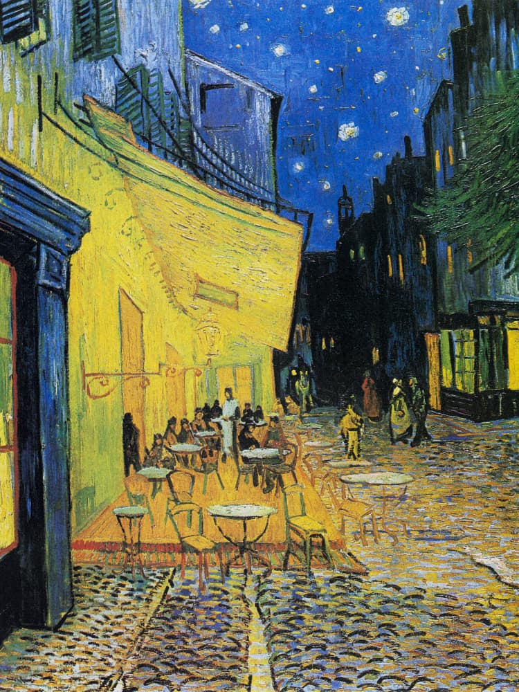 Café Terrace At Night by Vincent Van Gogh — canvas wall art