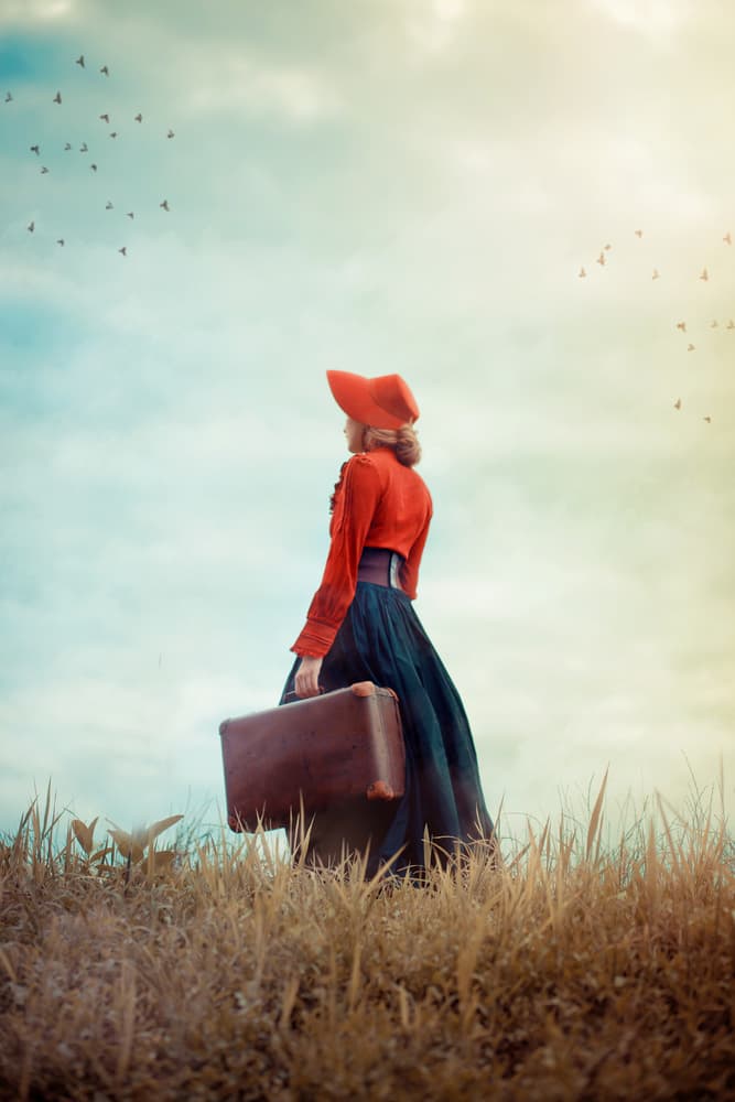 Wanderlust Woman's Journey by Ildiko Neer — canvas wall art