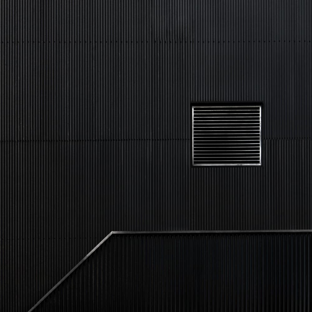 Dark Industrial Geometry by Gilbert Claes — canvas wall art