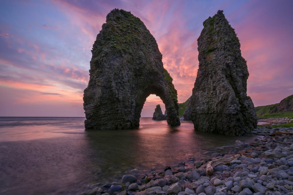 Dramatic Sea Arch Sunset by Alexey Kharitonov — canvas wall art